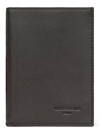 Cartera europea - 2 pliegues - Cuero SOFT