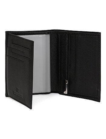 Cartera europea - 2 pliegues - Cuero SOFT