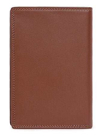 Cartera europea - 2 pliegues - Detener RFID - Cuero SENSATION
