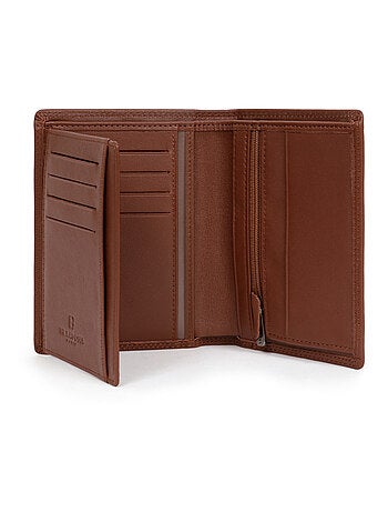Cartera europea - 2 pliegues - Detener RFID - Cuero SENSATION
