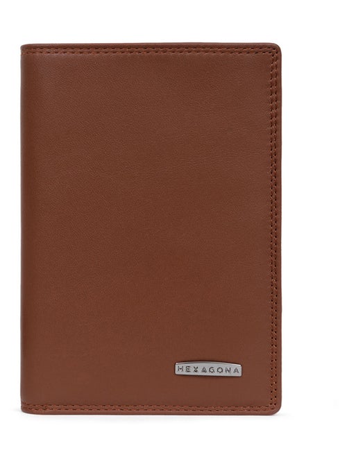 Cartera europea - 2 pliegues - detener rfid - cuero sensation hexagona - Kiabi