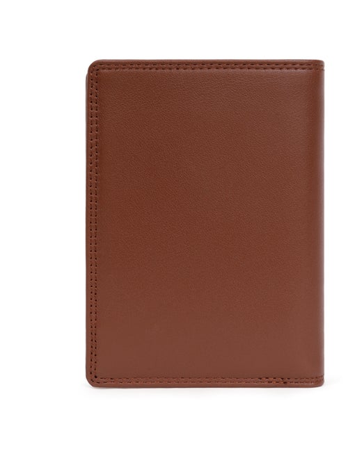 Cartera europea - 2 pliegues - detener rfid - cuero sensation hexagona - Kiabi