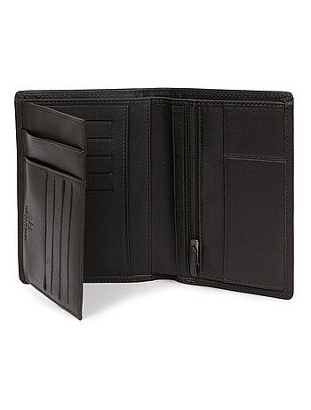 Cartera europea - 2 pliegues - detener rfid - cuero sensation hexagona