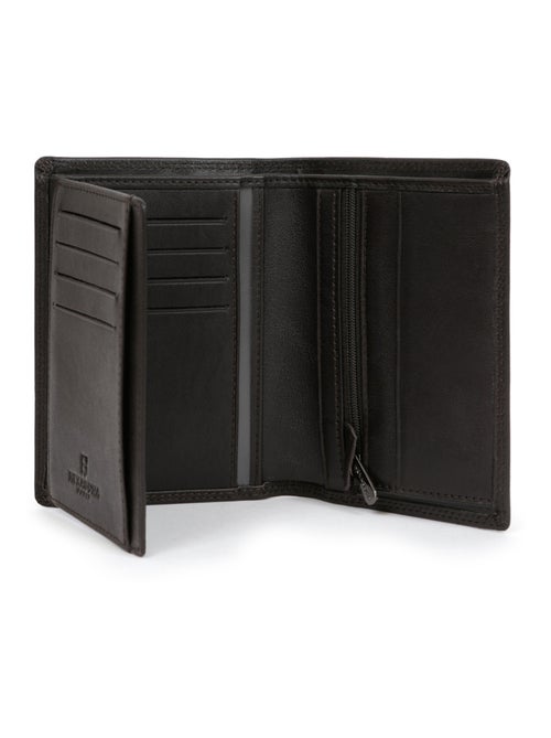 Cartera europea - 2 pliegues - detener rfid - cuero sensation hexagona - Kiabi