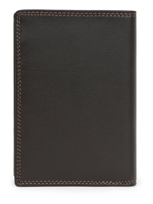 Cartera europea - 2 pliegues - detener rfid - cuero sensation hexagona - Kiabi