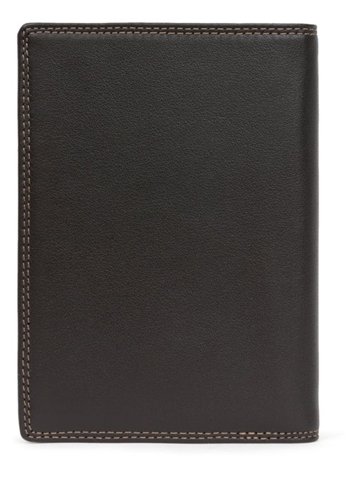 Cartera europea - 2 pliegues - detener rfid - cuero sensation hexagona - Kiabi