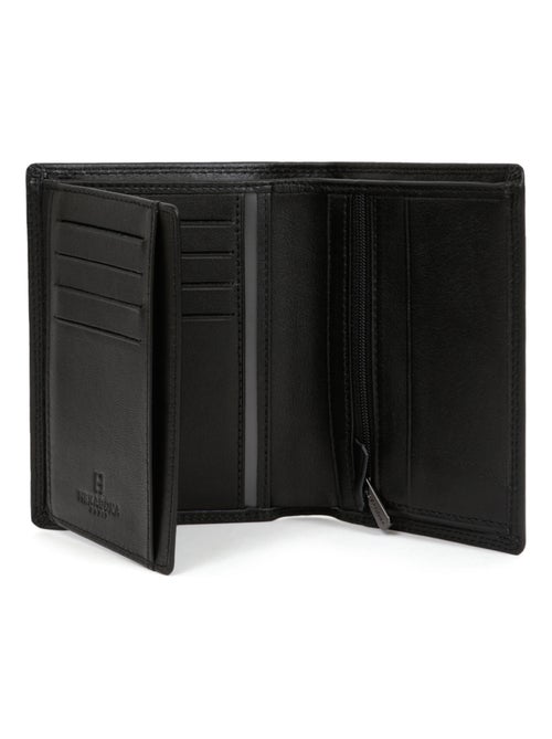 Cartera europea - 2 pliegues - detener rfid - cuero sensation hexagona - Kiabi