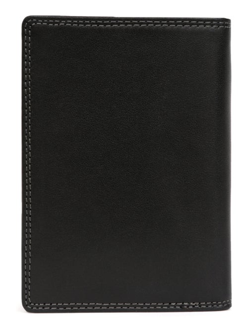 Cartera europea - 2 pliegues - detener rfid - cuero sensation hexagona - Kiabi