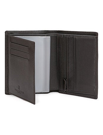 Cartera europea - 2 pliegues - Detener RFID - Cuero SENSATION