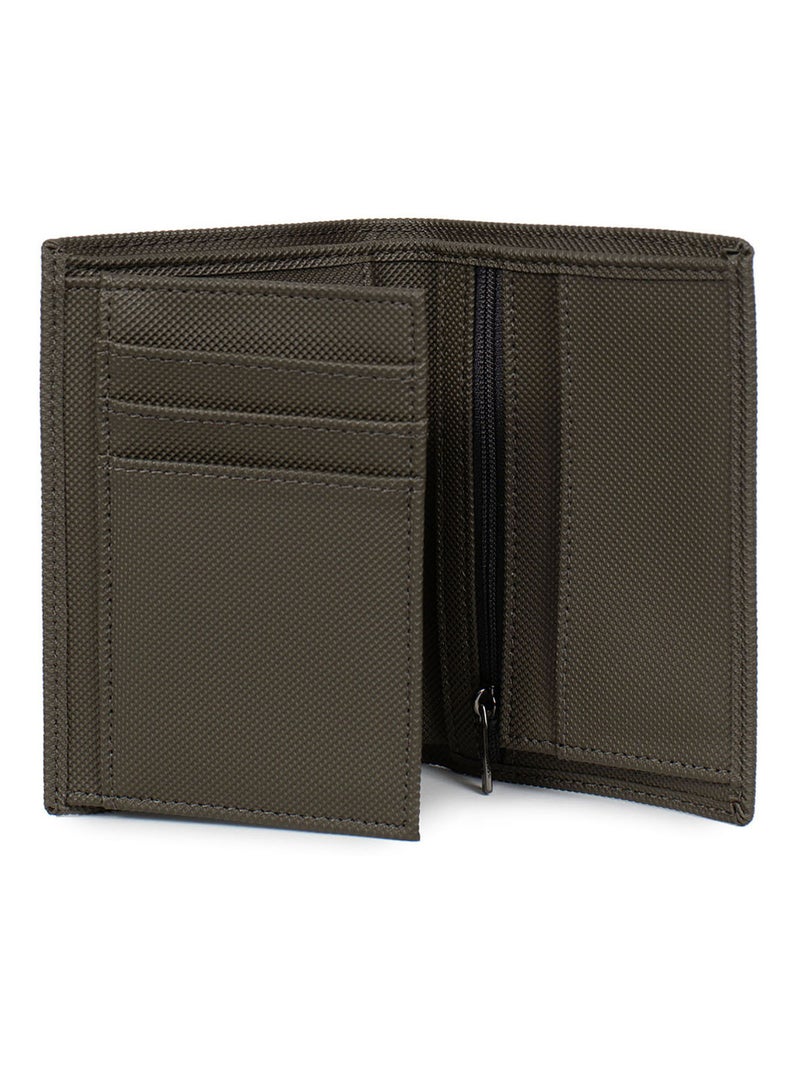 Cartera europea - 2 pliegues hero hexagona Caqui - Kiabi