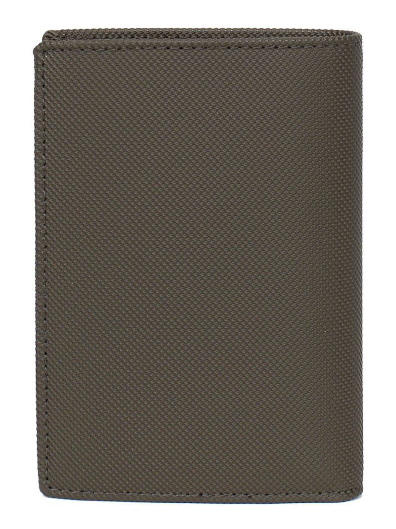 Cartera europea - 2 pliegues hero hexagona Caqui - Kiabi