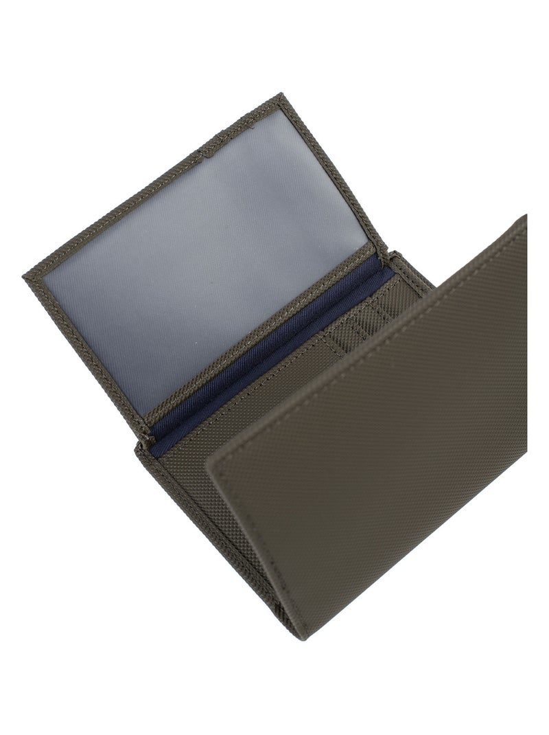 Cartera europea - 2 pliegues hero hexagona Caqui - Kiabi
