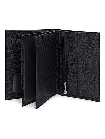 Cartera europea - 3 pliegues - cuero confort hexagona