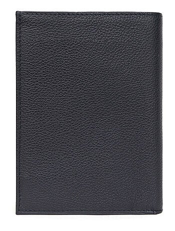Cartera europea - 3 pliegues - cuero confort hexagona