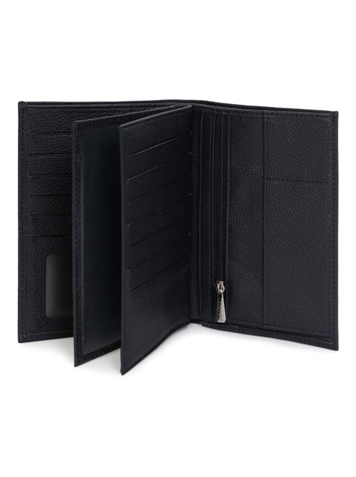 Cartera europea - 3 pliegues - cuero confort hexagona - Kiabi