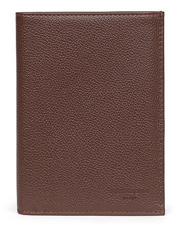 Cartera europea - 3 pliegues - cuero confort hexagona