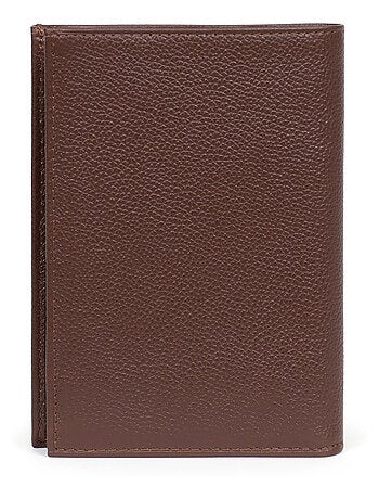 Cartera europea - 3 pliegues - cuero confort hexagona