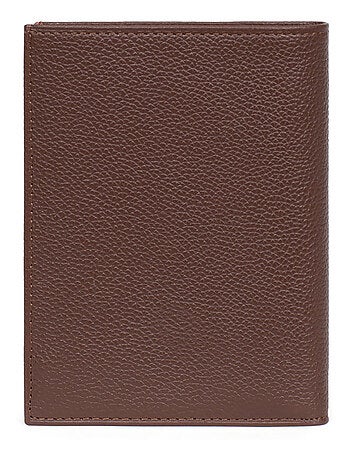 Cartera europea - 3 pliegues - cuero confort hexagona