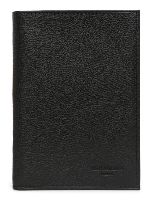 Cartera europea - 3 pliegues - cuero confort hexagona - Kiabi