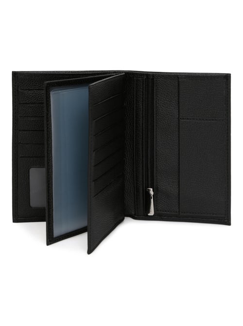 Cartera europea - 3 pliegues - cuero confort hexagona - Kiabi