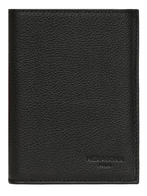 Cartera europea - 3 pliegues - cuero confort hexagona - Kiabi