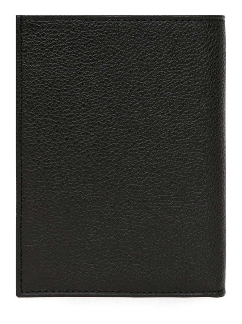 Cartera europea - 3 pliegues - cuero confort hexagona Negro - Kiabi