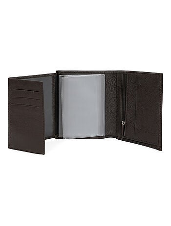 Cartera europea - 3 pliegues - Cuero CONFORT