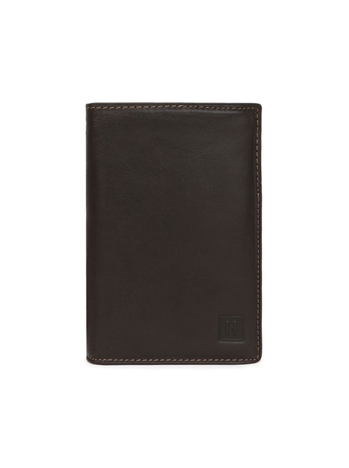 Cartera europea - 3 pliegues - cuero félin hexagona - Kiabi