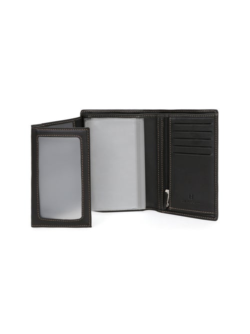 Cartera europea - 3 pliegues - cuero félin hexagona - Kiabi