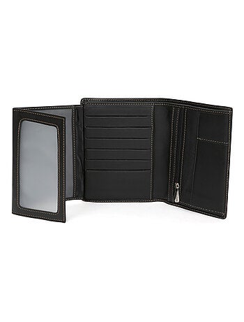 Cartera europea - 3 pliegues - Cuero FÉLIN