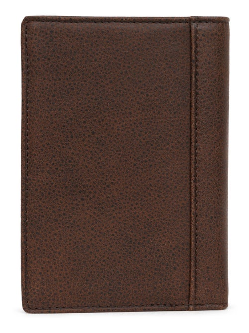 Cartera europea - 3 pliegues - cuero instinct hexagona - Kiabi