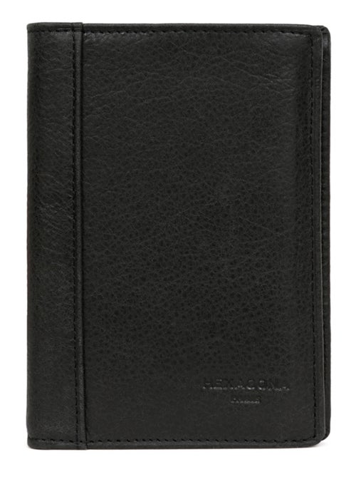 Cartera europea - 3 pliegues - cuero instinct hexagona - Kiabi