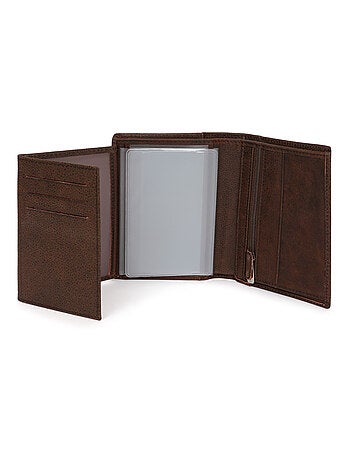 Cartera europea - 3 pliegues - Cuero INSTINCT