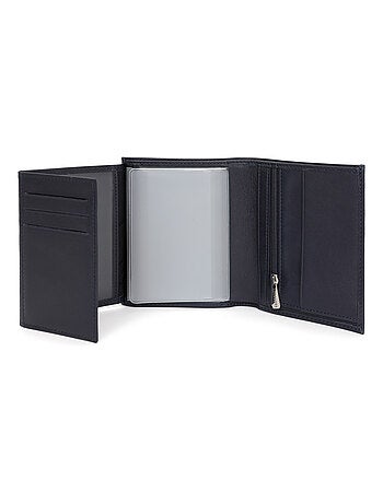 Cartera europea - 3 pliegues - Cuero SOFT