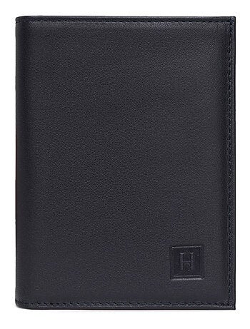 Cartera europea - 3 pliegues - cuero soft hexagona