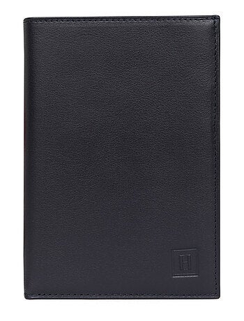 Cartera europea - 3 pliegues - cuero soft hexagona