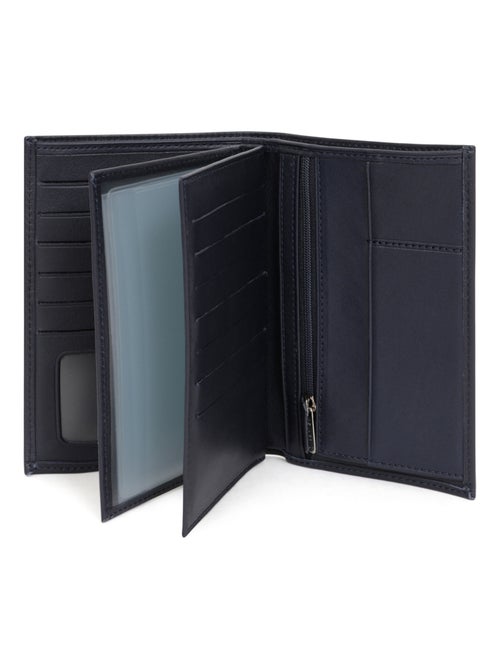 Cartera europea - 3 pliegues - cuero soft hexagona - Kiabi