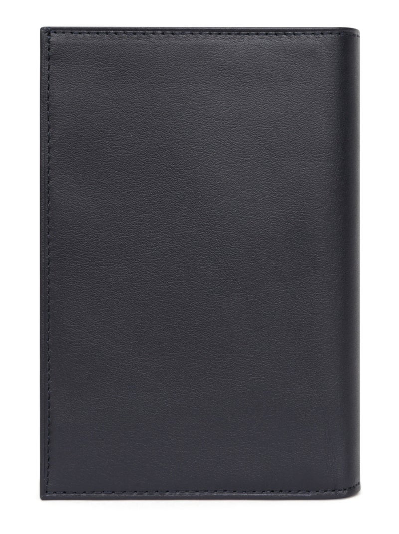 Cartera europea - 3 pliegues - cuero soft hexagona Azul marino - Kiabi