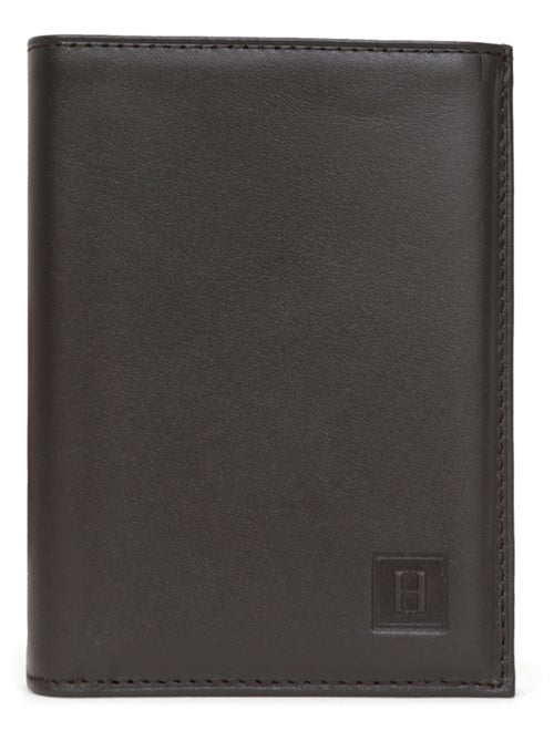 Cartera europea - 3 pliegues - cuero soft hexagona - Kiabi