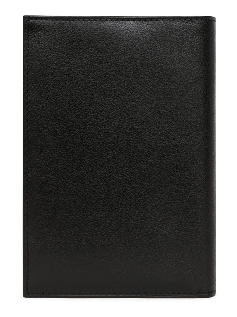 Cartera europea - 3 pliegues - cuero soft hexagona Negro - Kiabi