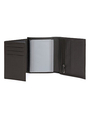 Cartera europea - 3 pliegues - Cuero SOFT