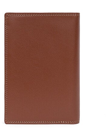 Cartera europea - 3 pliegues - Detener RFID - Cuero SENSATION