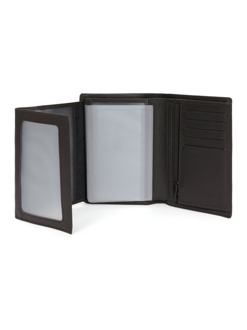 Cartera europea - 3 pliegues - detener rfid - cuero sensation hexagona - Kiabi
