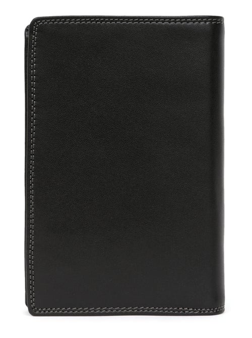 Cartera europea - 3 pliegues - detener rfid - cuero sensation hexagona - Kiabi
