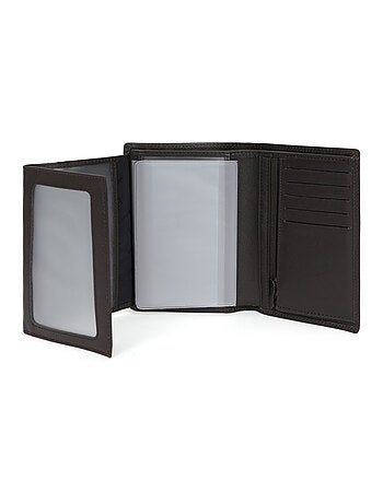 Cartera europea - 3 pliegues - Detener RFID - Cuero SENSATION