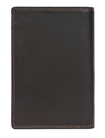Cartera europea - 3 pliegues - Detener RFID - Cuero SENSATION
