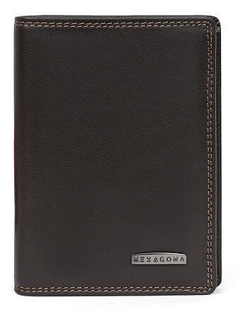Cartera europea - 3 pliegues - Detener RFID - Cuero SENSATION