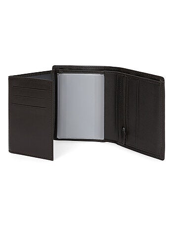 Cartera europea - 3 pliegues - Detener RFID - Cuero SENSATION