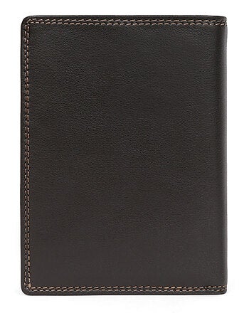Cartera europea - 3 pliegues - Detener RFID - Cuero SENSATION
