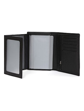 Cartera europea - 3 pliegues - Detener RFID - Cuero SENSATION